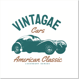 vintagae cars american classic Posters and Art